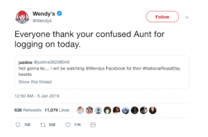 Wendy's social media