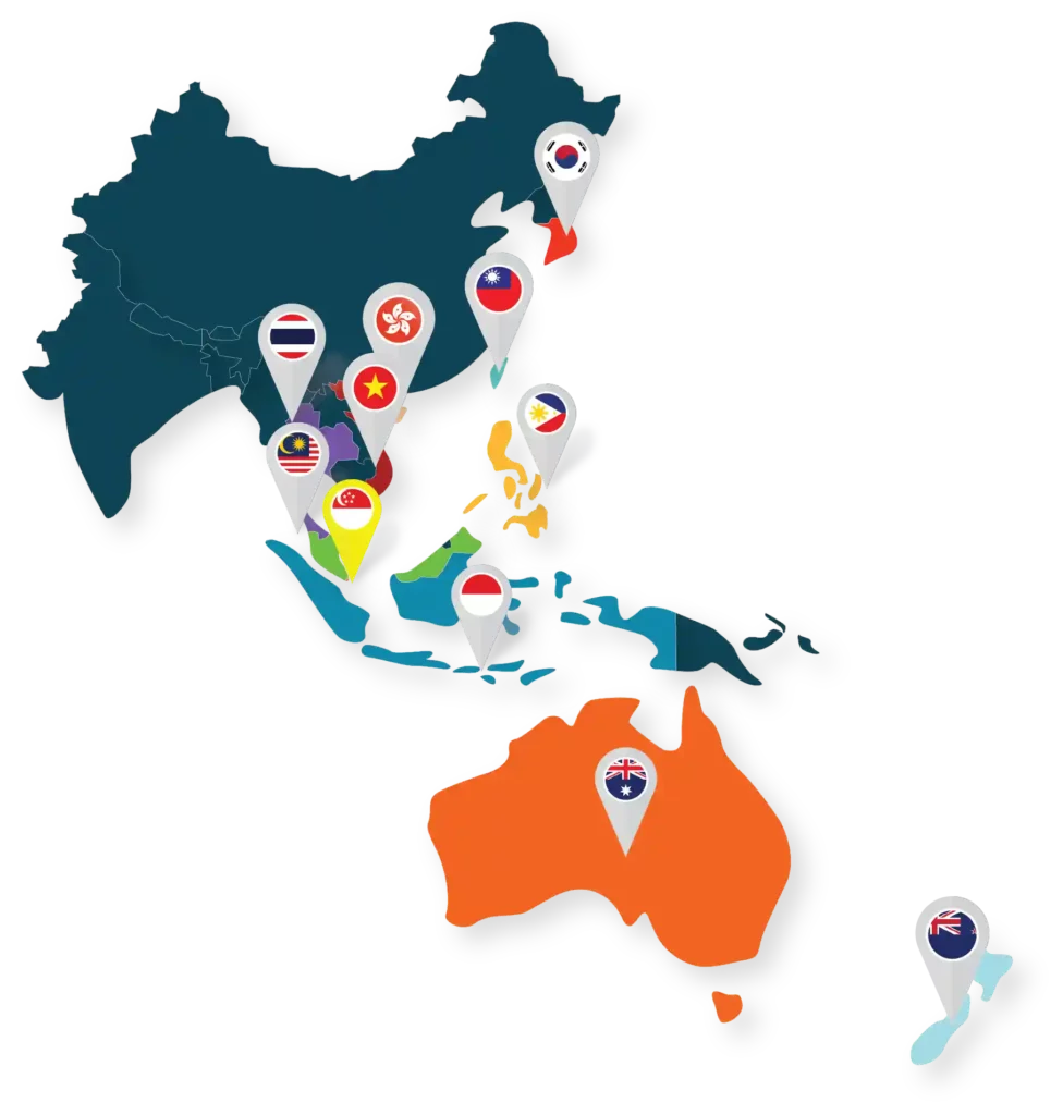 Narrators presence in Asia